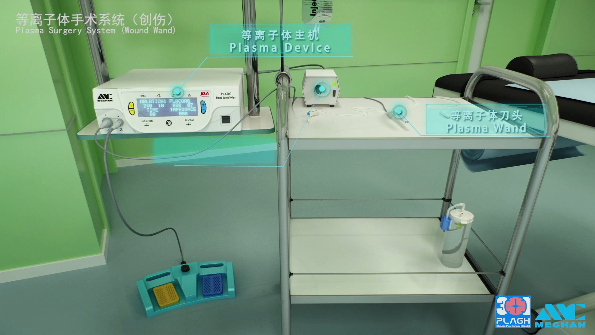 医疗器械行业三维3d设备工作原理视频制作模拟演示宣传动画